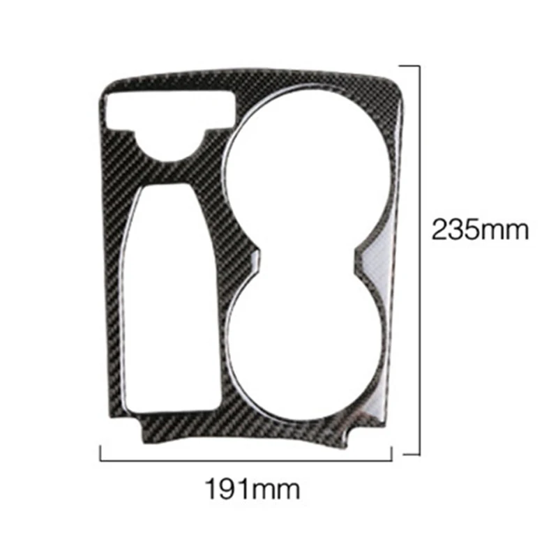 

For Mercedes Benz GLK 2008-2015 Accessories Carbon Fiber Armrest Box Water Cup Holder Panel Cover Trim Protection Car Stickers