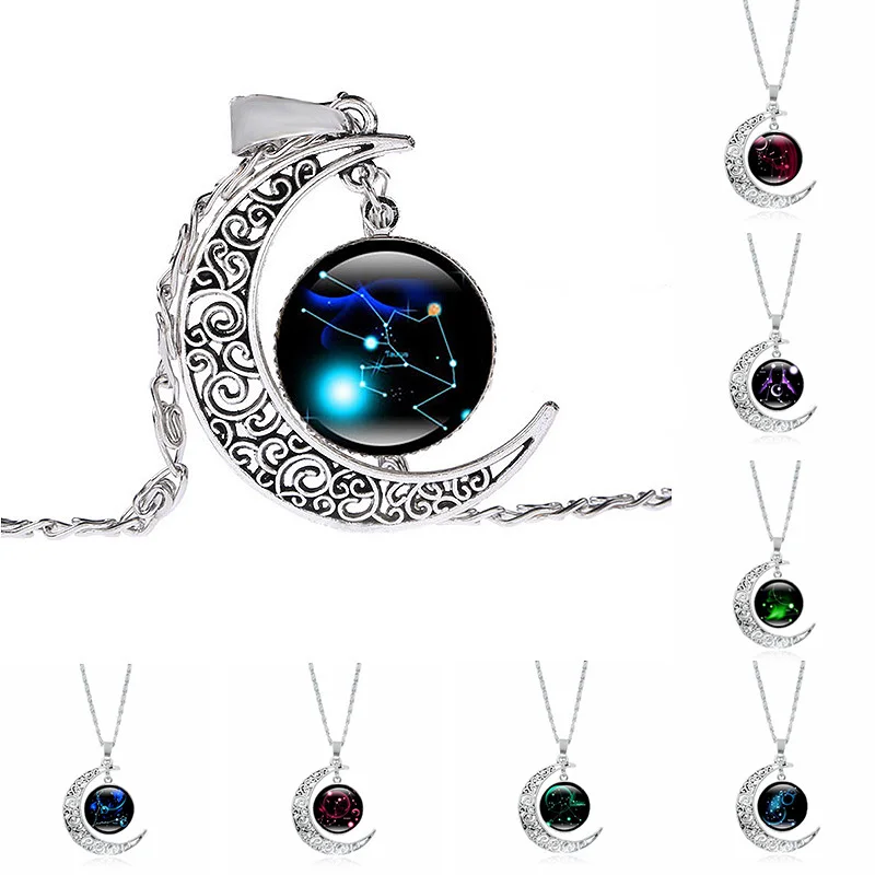 Распродажа ожерелье с 12 созвездиями и драгоценными камнями очаровательное