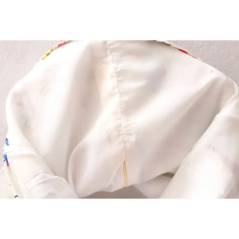 Детское Сетчатое платье-Ципао с длинным рукавом принтом | Детская одежда и обувь