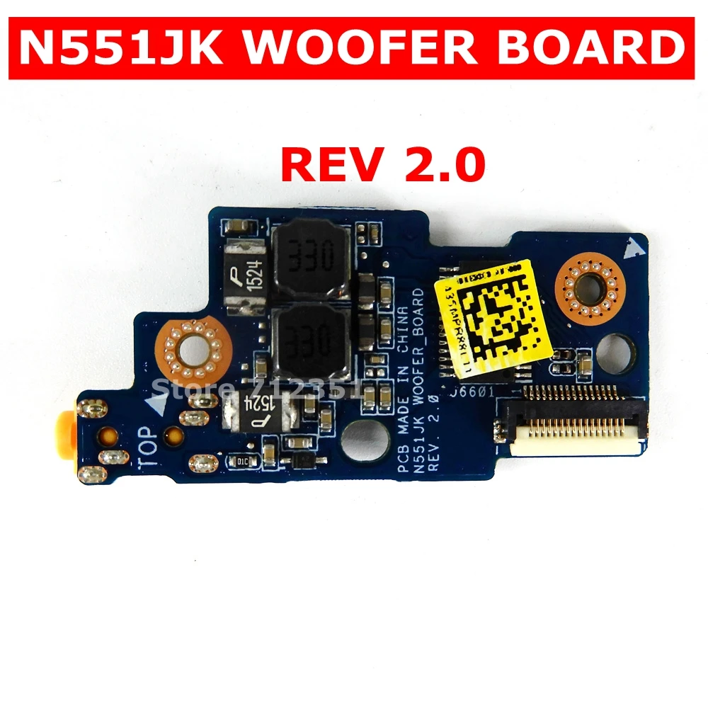 N551JK НЧ динамик доска REV2.0 для ASUS N551J N551JM N551JX N551JW G551JW G551JM G551JX аудио Плата