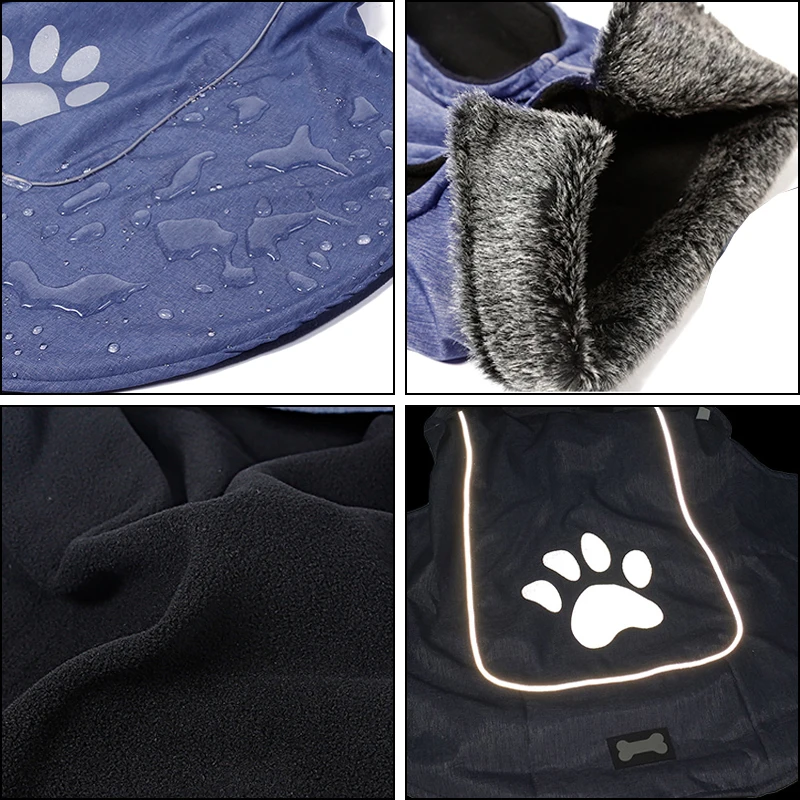 Водонепроницаемая жилетка для больших собак регулируемая одежда бульдог