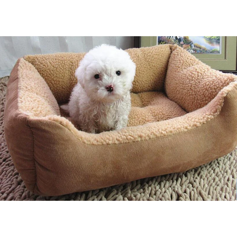 Роскошная кровать для домашних животных маленьких и больших собак теплый