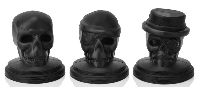 3D большой крутой череп свечи Силиконовые Формы Набор DIY кубики льда твердые духи штукатурка мыло инструменты для изготовления шоколада глиняные формы