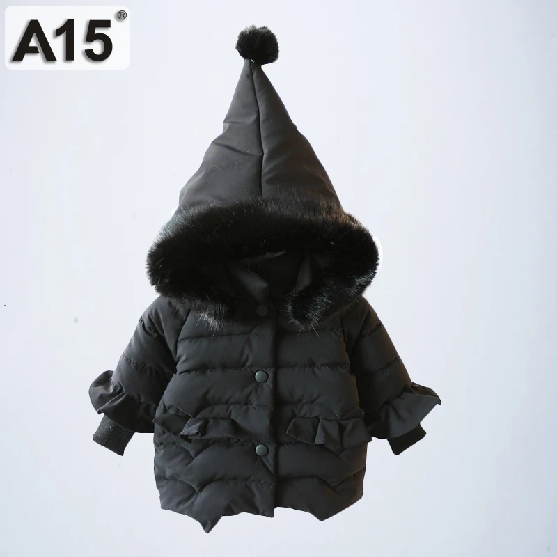 2019 зимние пальто для маленьких девочек одежда с капюшоном и мехом малышей