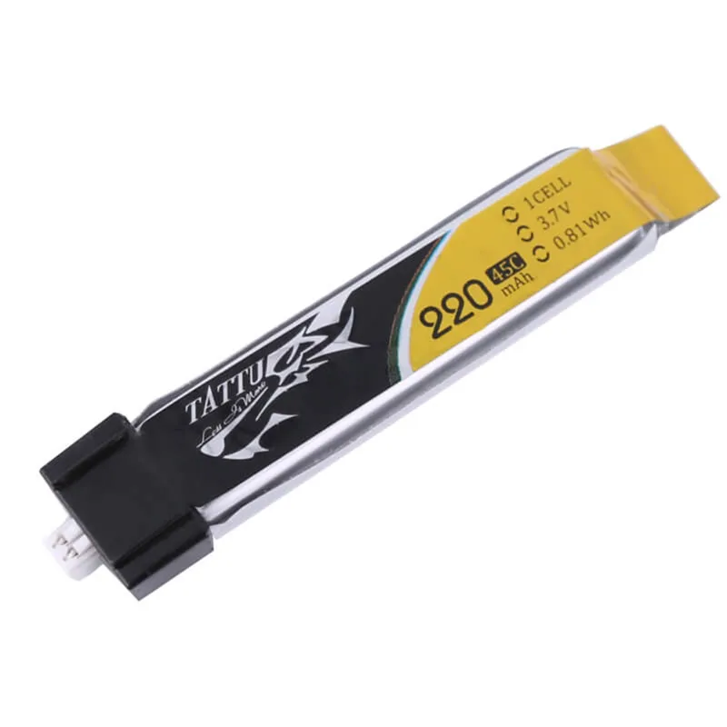 Gens Tattu 3 7 V 220mAh 45C 1S1P Lipo батарея со штекером JST PHR 2 0 для микро квадрокоптеров RC Drone FPV