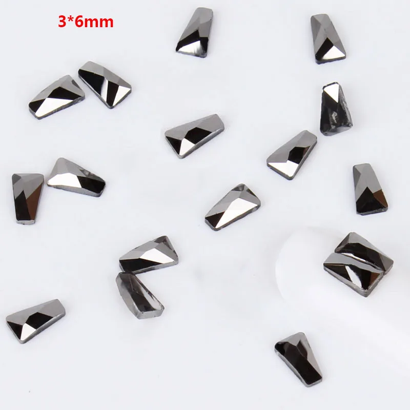 10 50pcs Новые серебристо-серые стразы для дизайна ногтей 20 шт./упак. плоская форма каплевидные Прямоугольные Стеклянные стразы камни для украшения ногтей 3D - Цвет: 10 50pcs