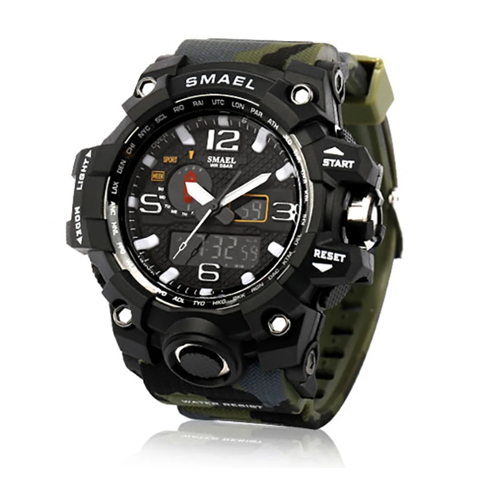 Для мужчин спортивные часы лучший бренд класса люкс Творческий Фитнес Камуфляж