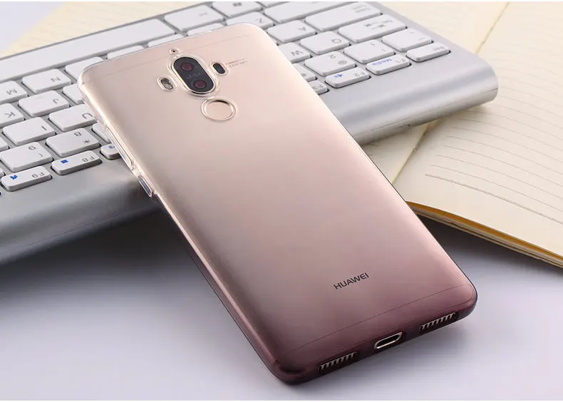 Градиентный мягкий прозрачный чехол для телефона Huawei Mate 8 9 10 20 Pro Lite ультратонкий