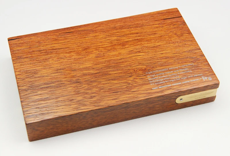 JIFENG сигареты пепельница ложка в форме Нержавеющая сталь канавка Вуд сигары