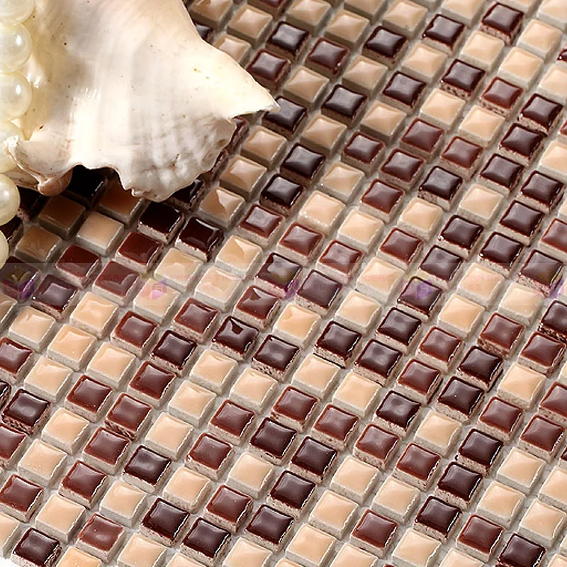 Домашний декор керамическая мозаика кухонная плитка backsplash Коричневая YY 09|mosaic