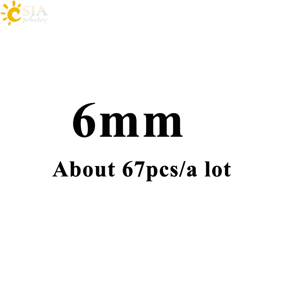 6mm CSJA 8 мм натуральный круглый Лабрадорит спектролит свободные бусины для женщин DIY Бисероплетение ручной работы ожерелья, браслеты, ювелирные изделия F197 - Цвет: 6mm
