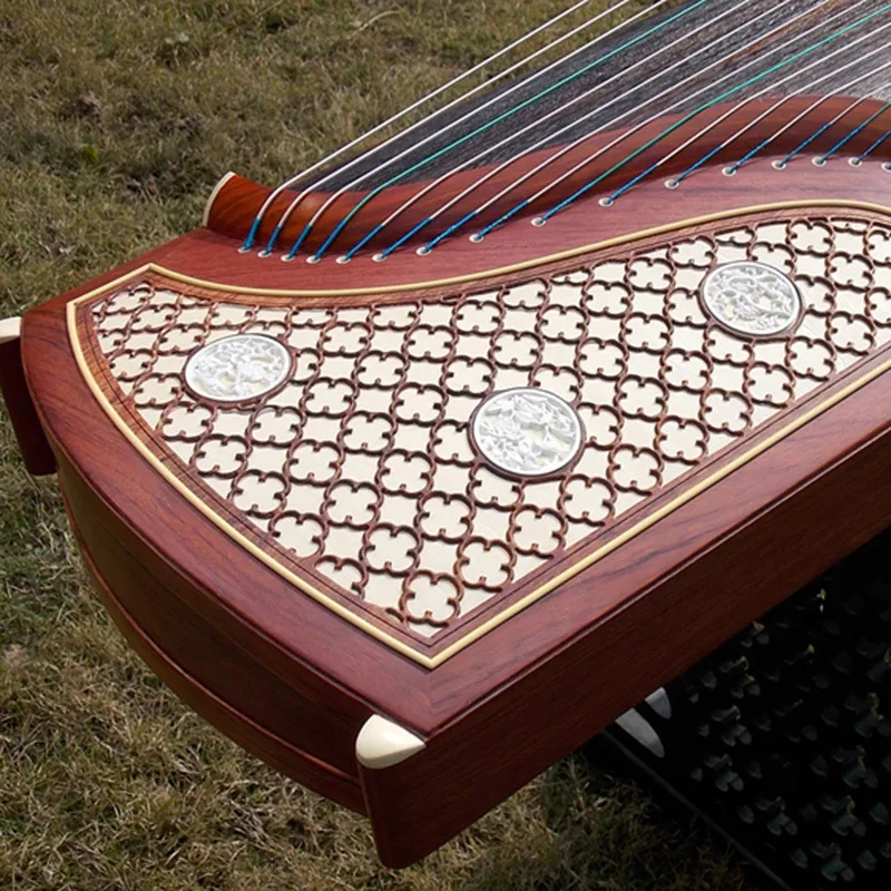 Китайский палисандр guzheng Dunhuang Китай Профессиональная игра 21 струнный инструмент