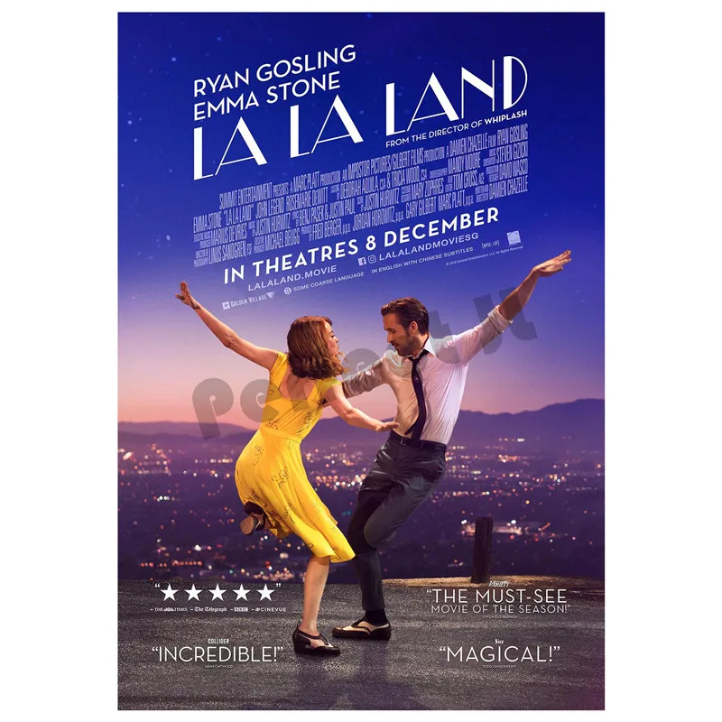 Декор для дома La Land бумажный плакат с белым покрытием настенный стикер украшение