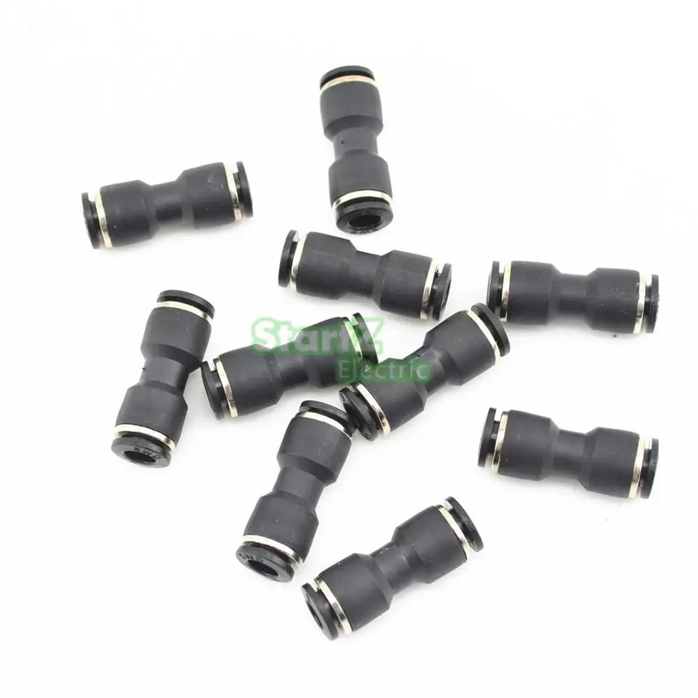 

10 Pcs Air Pneumatic 4mm to 4mm Straight Push in Connectors Quick Fittings