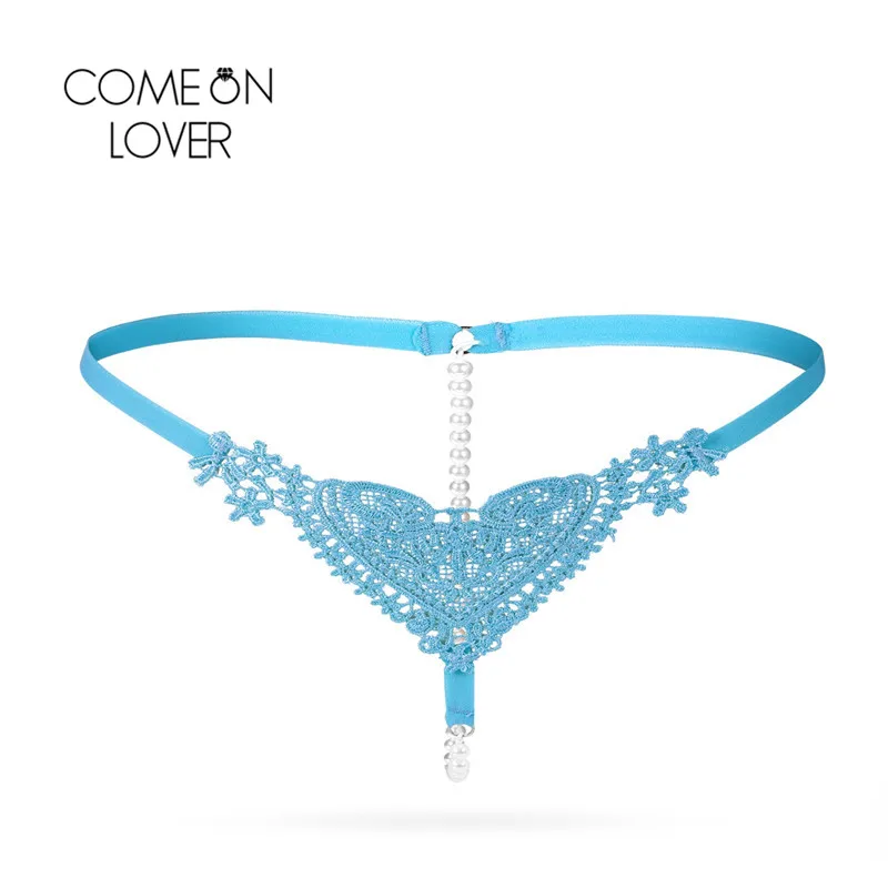 Comeonlover сексуальные стринги сетчатые микро трусики стринги Femme эротические жемчужные стринги, трусики кружевные стринги и стринги сексуальные кулот Femme
