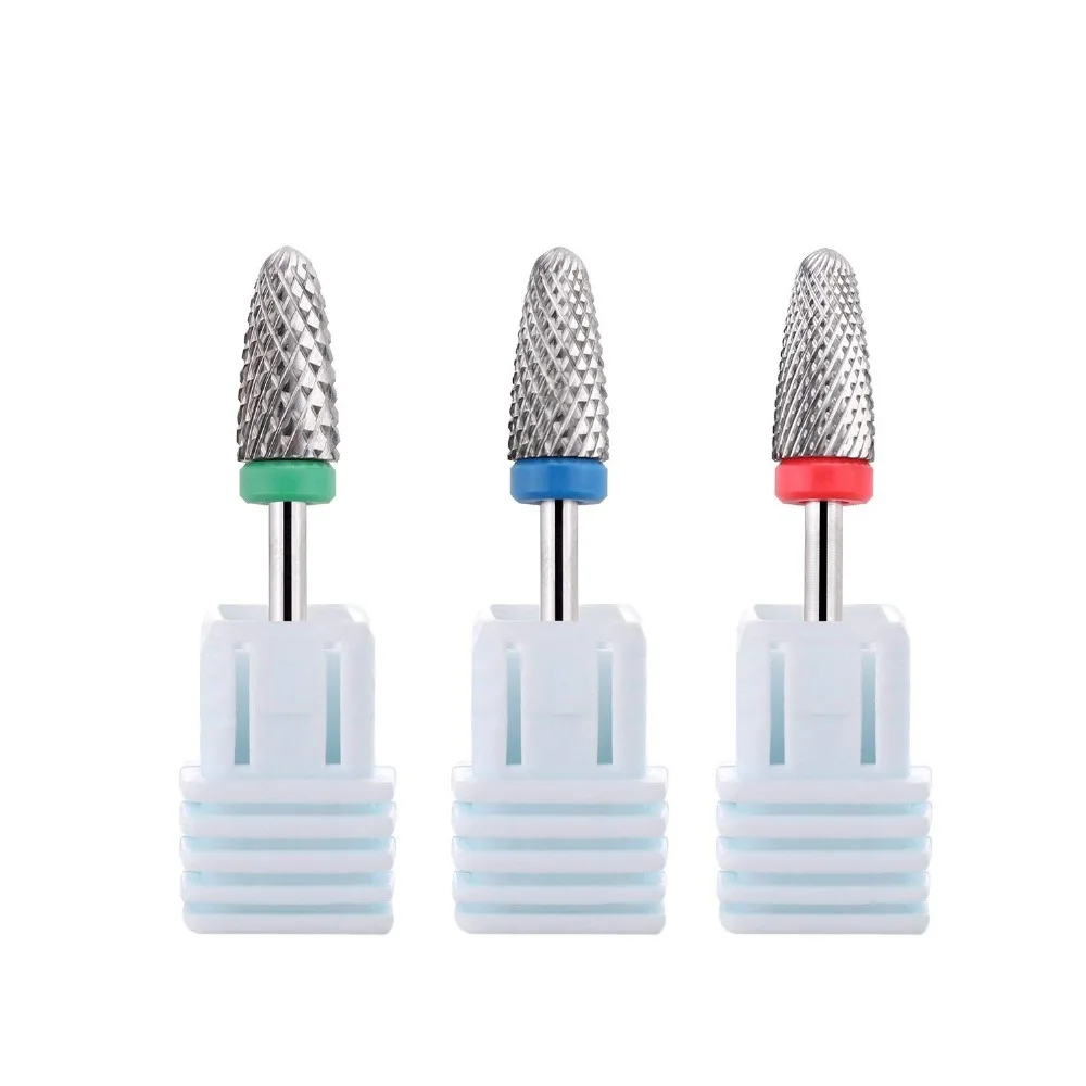 

Makartt 3PCS Carbide Nail Drill Bits Acrylic Gel Coarse Medium Fine 3/32'' for Electric Nail File Pedicure Manicure