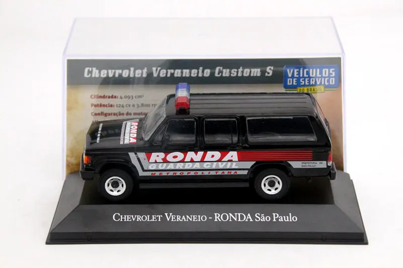 IXO 1:43 Chevrolet Veraneio-Ronda Sao Paulo литые игрушки для автомобилей модели подарок хобби ограниченное издание