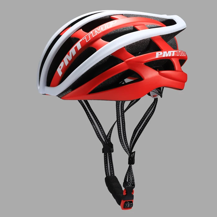 PMT велосипедный шлем велосипедный шоссейный велосипед MTB велосипедный шлем s m en Регулируемый ультралегкий 230 г s m l 53-61 см 29 отверстий в форме гонок - Цвет: Red-white