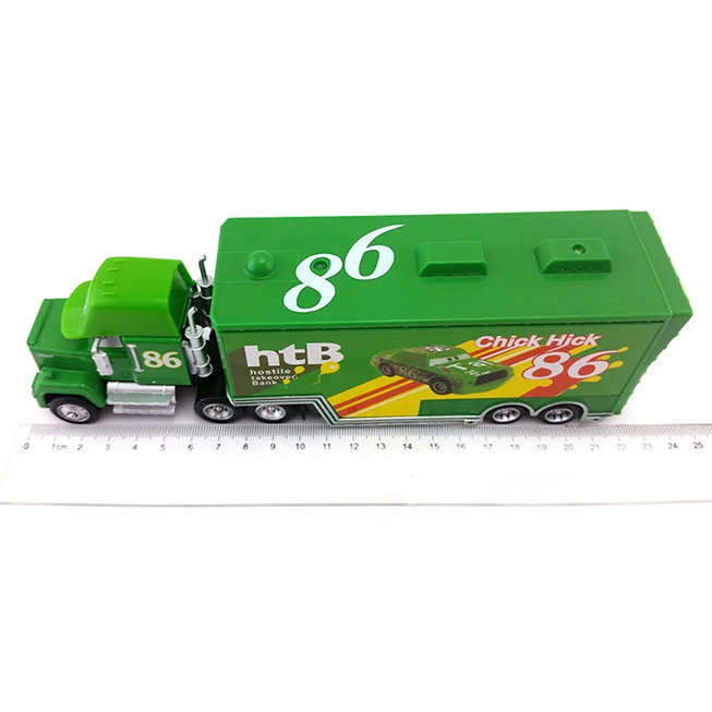 Disney Pixar Cars Mack Lightning McQueen& Чико Хикс& Король& Сказочный Хадсон грузовик игрушечный автомобиль 1:55 подарок для детей
