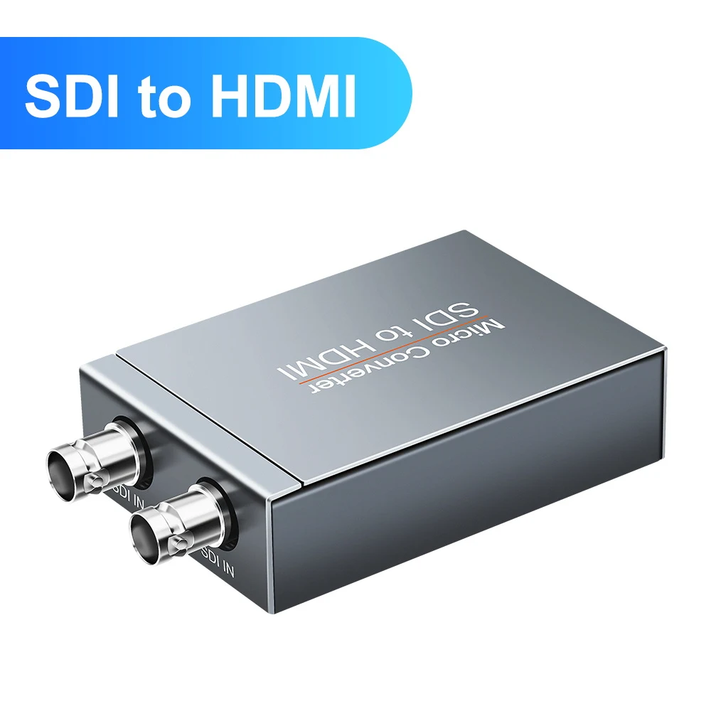 SDI to HDMI SDI к HDMI/HDMI к SDI с питанием Mini 3g HD SD-SDI видео микропроцессор адаптер с аудио Авто формат обнаружения для камеры - Цвет: SDI to HDMI