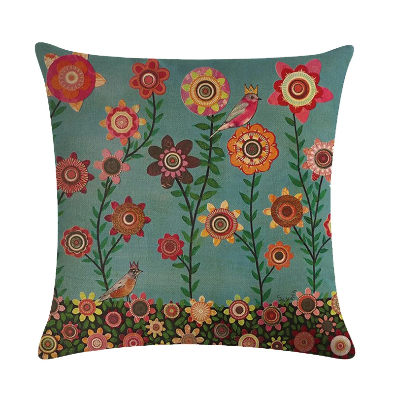 Модные чехлы для подушек 45*45 см подушка Coussin De Salon Sofa наволочка с принтом дерево