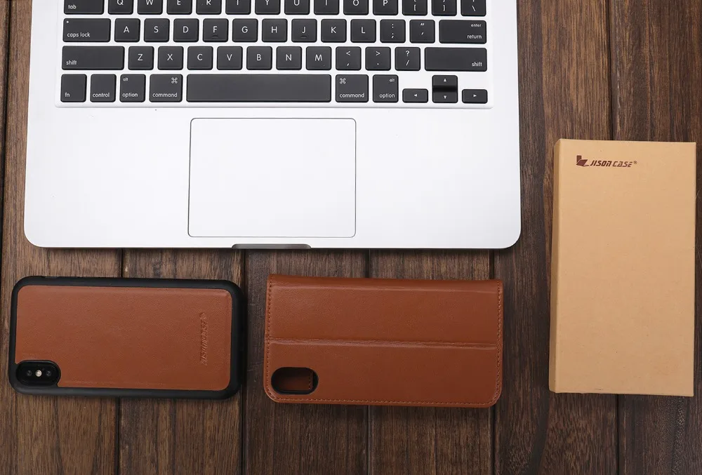 Чехол jisoncase для iPhone X из искусственной кожи, чехол для телефона, карман для карты, RFID блокирующая подкладка, Роскошный чехол для iPhone X, новинка