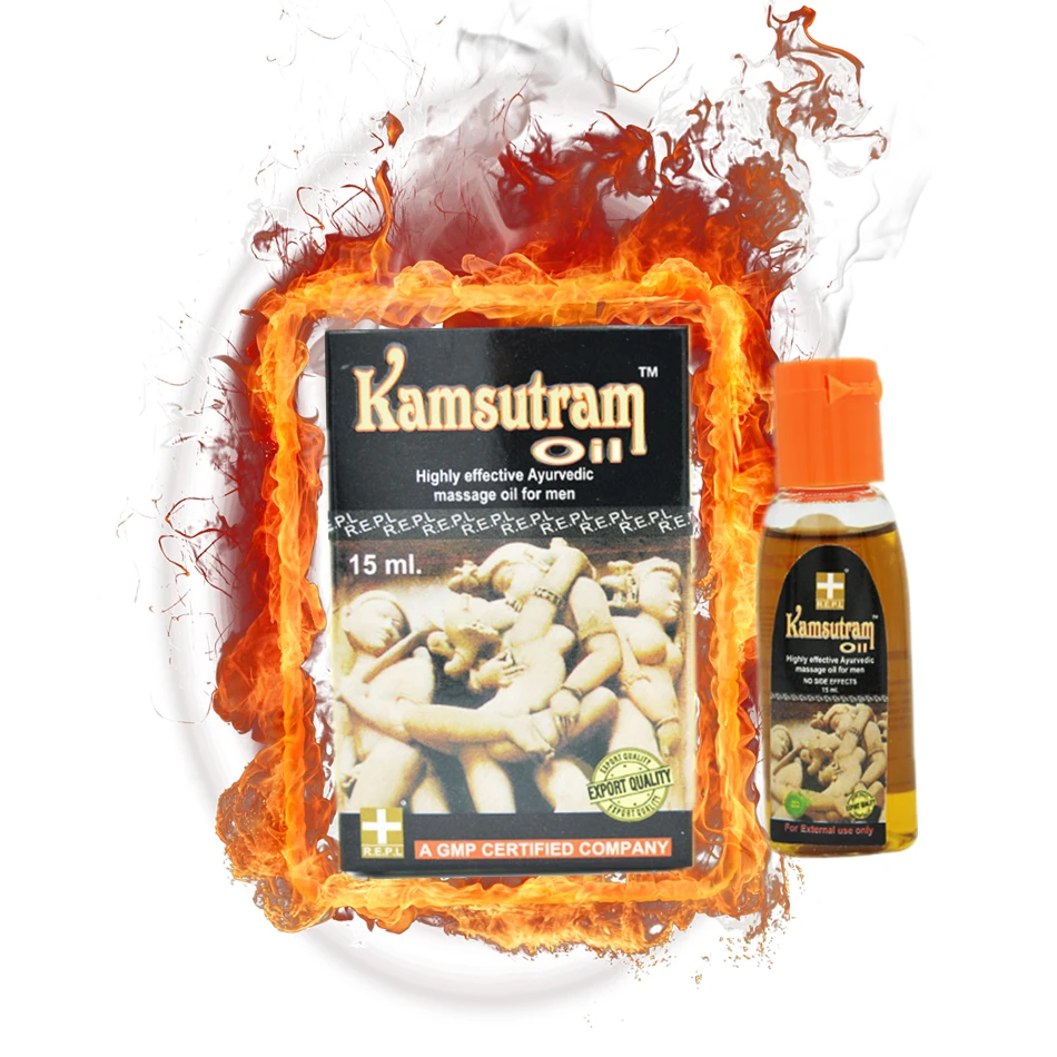 Растительное эфирное масло для увеличения пениса 15 мл индийский Kamsutram крем