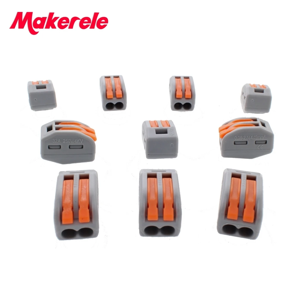 Универсальный Компактный клеммный блок с рычагом 100 шт. | Строительство и ремонт