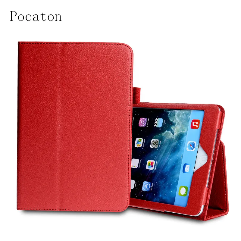 Pocaton для мини Ретро Роскошный кожаный чехол книжка с подставкой iPad Mini 1 2 3 Retina