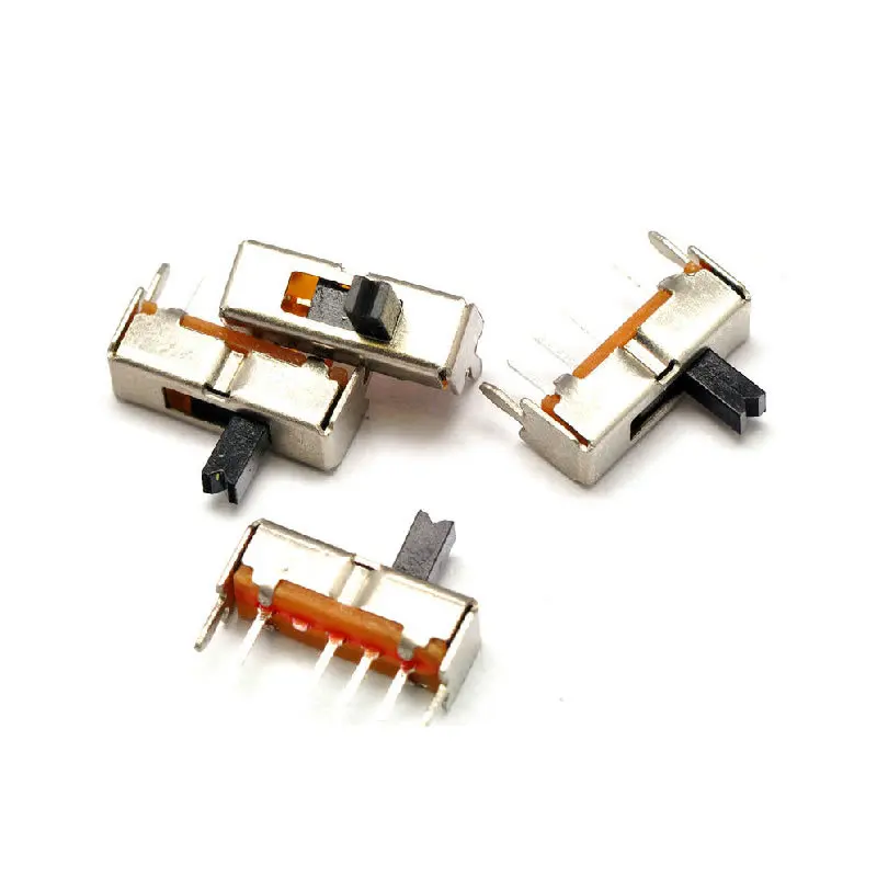 30 шт./лот SS 13D07 Mini Slide Switch 3 позиции 4P 1P3T панель Mount Handle High 4 мм фиксирующий игрушечный