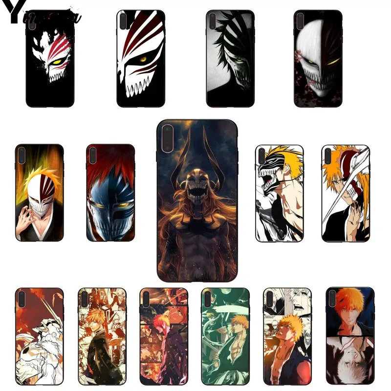 Yinuoda отбеливатель ichigo полые маски черный мягкий чехол для телефона iPhone X XS MAX 6 6s 7