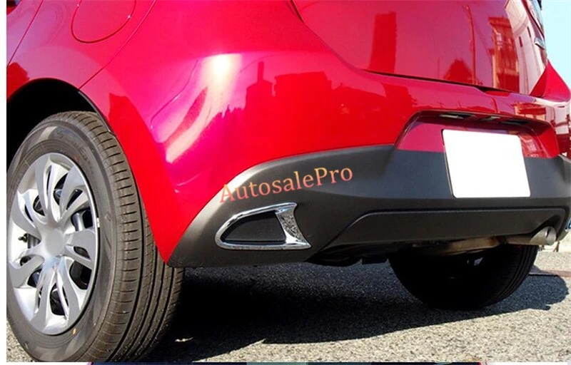 Хромированный задний бампер для противотуманных фар рамка лампы Крышка отделка 2