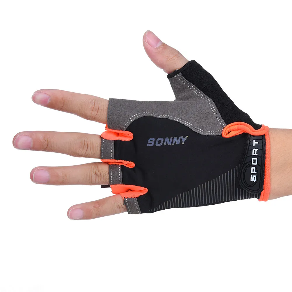 OR Перчатки для велоспорта, противоскользящие мужские и женские перчатки с полупальцами, дышащие летние спортивные перчатки, гелевые перчатки для горного велосипеда, велосипедные перчатки Ss - Цвет: OR