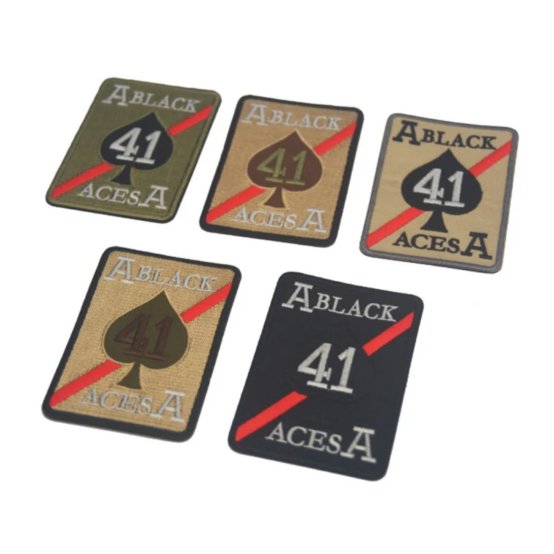 Классический тактический значок Spades A41 вышитый нарукавник стикер военный костюм