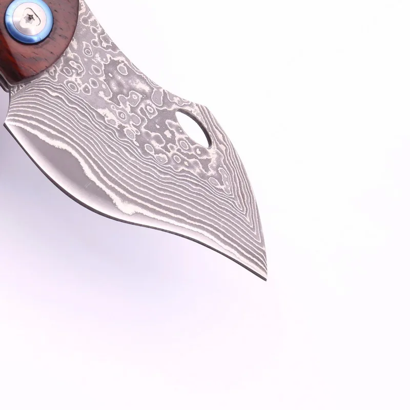 Damascus flipper folding pocket Knife practical gift outdoor camping hunting survive life-sav knife EDC tool fruit | Инструменты