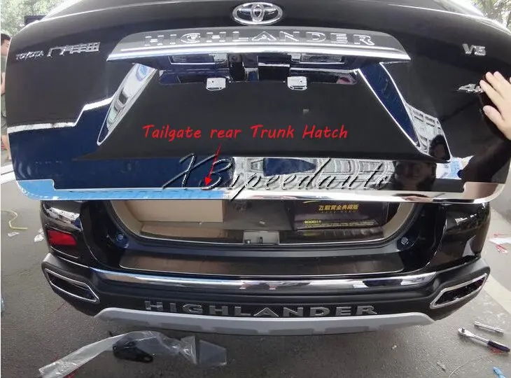 Задняя крышка для Toyota Highlander 2011 2012 2013|trunk lid trim|toyota trimtoyota tailgate |