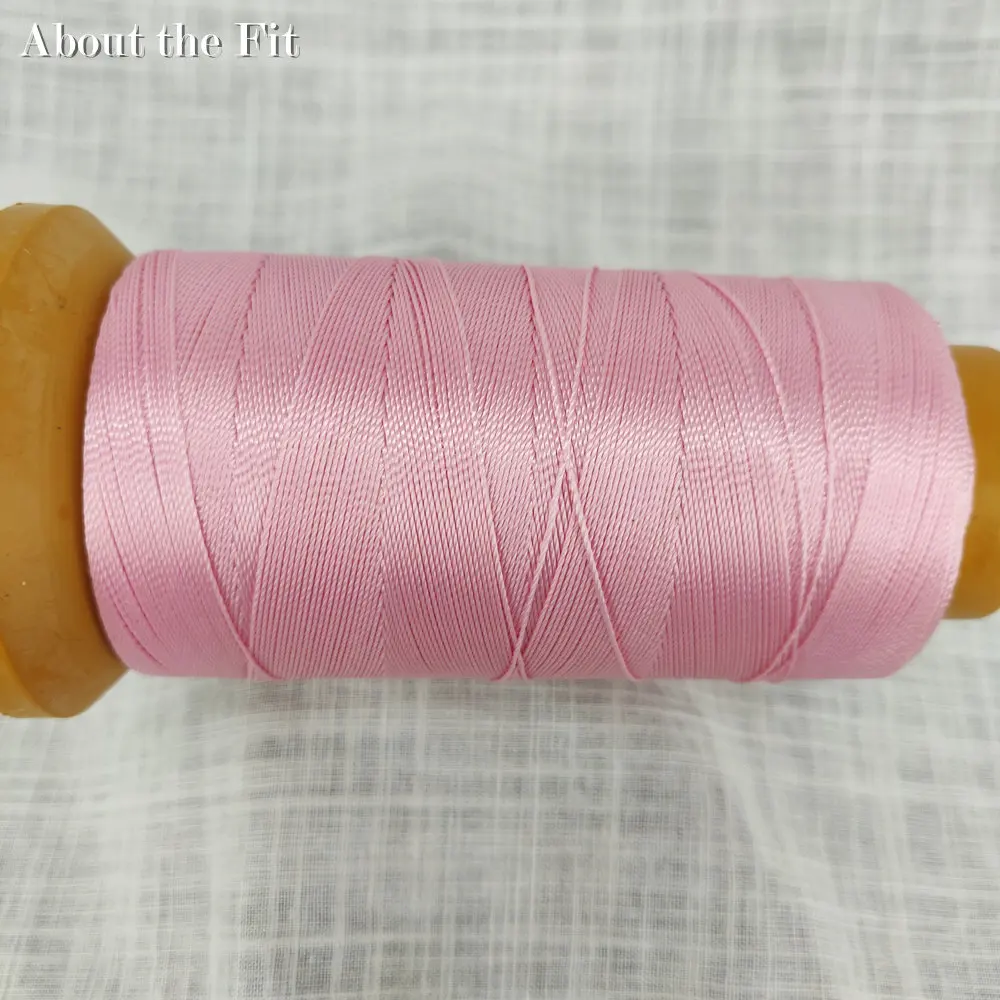 О Fit многожильный Плетеный искусственный шелковые провода DIY макраме шпагат Бисероплетение нити ручной работы фурнитура твист кружева - Цвет: L Pink  16
