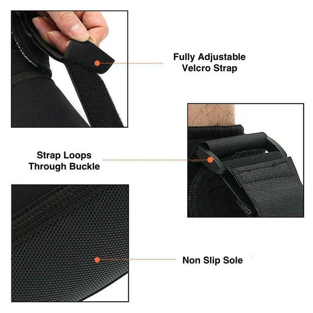 Черный фиксатор для ног до лодыжки подошвенный фасциит Ночная шина Лифт спинная