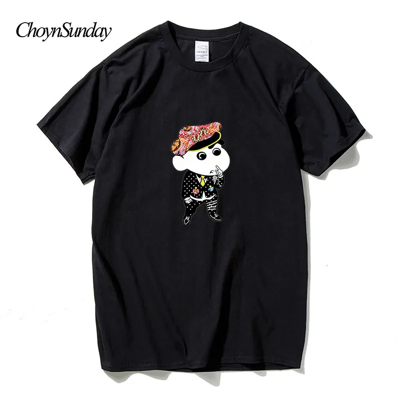 ChoynSunday дизайн Crayon Shinchan принт футболка мужская летняя мода 3d топы футболки хлопок