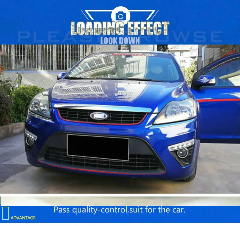 2 шт дневные противотуманные отверстия для Ford Focus Хэтчбек 2009 2010 2011 2012 2013 Светодиодный светильник 12v противотуманный светильник