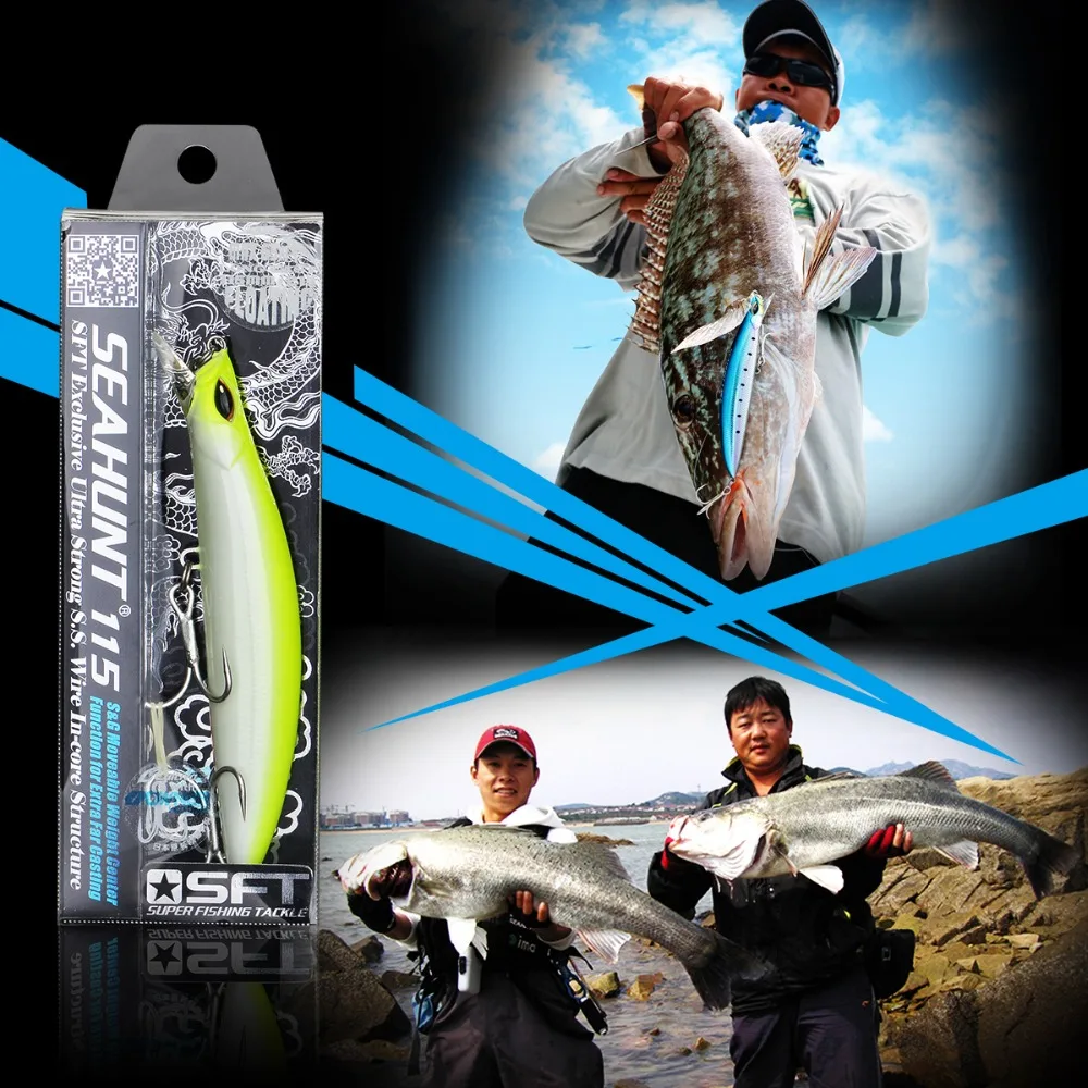 Рыболовная приманка SFT океанского озера Тонущий Тип высококачественные жесткие