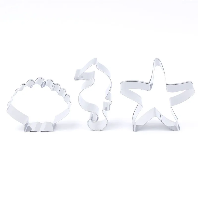 KECTTIO 3 шт./компл. форма печенье для помадки с морскими звездами и коньками резки