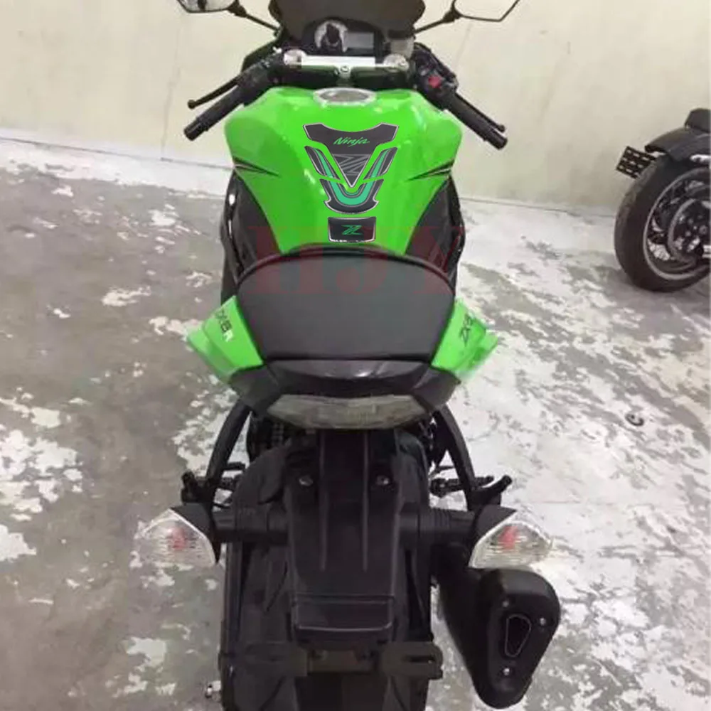 Мягкая защитная наклейка из ПВХ для топливного бака мотоцикла Kawasaki NINJA 250R 300R 400R 650R