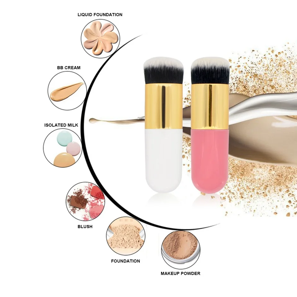 Умная мягкая кисточка для макияжа маленькая короткая пудра Brosse Жидкая Основа