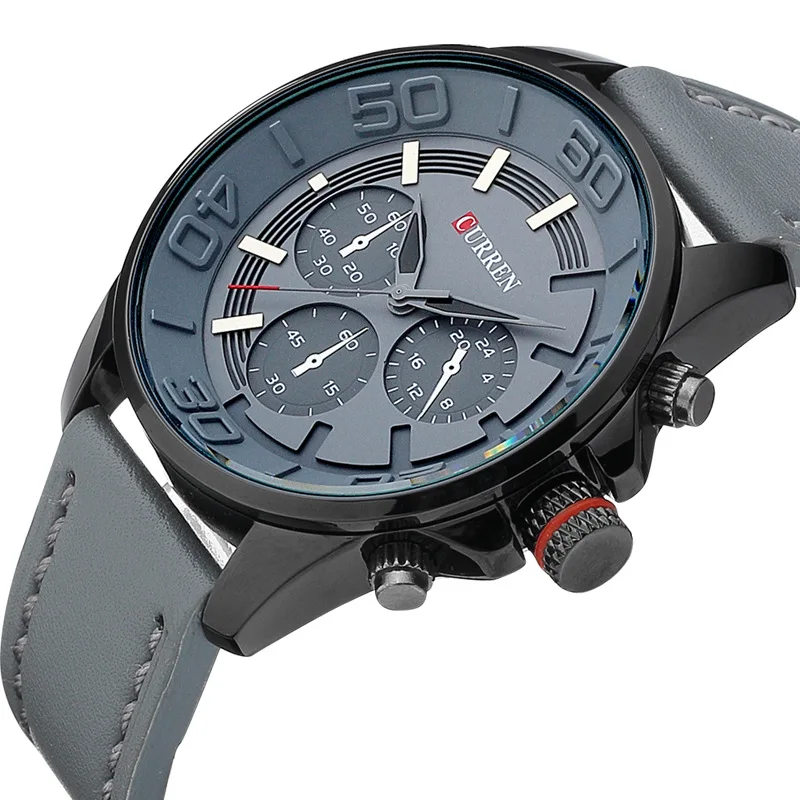 Новое поступление Curren часы модные мужские кварцевые кожаные для мужчин