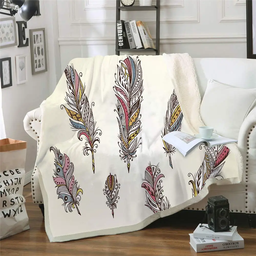 FYMX Dream Catcher with Feathers Bedding Set Watercolor Bohemia Cover Pillowcases Boho Bedclothes | Дом и сад