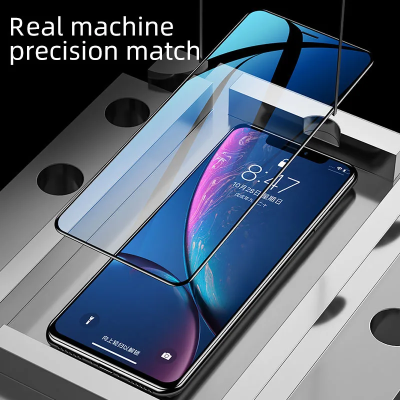 

iHaitun Luxury 6D Glass For iPhone 11 Pro Max X XS MAX XR Tempered Glass Screen Protector For iPhone 10 7 8 Plus Full Cover Film