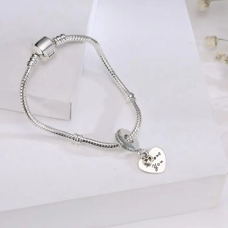 Модные подвески из сплава с двойными сердцами для браслетов ожерелий ювелирных