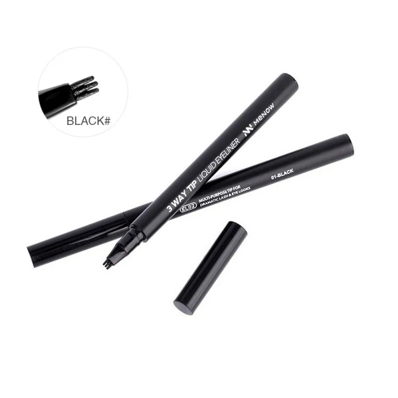 Тройничного подводка-фломастер Водонепроницаемый и постоянный Liquid Eye Liner