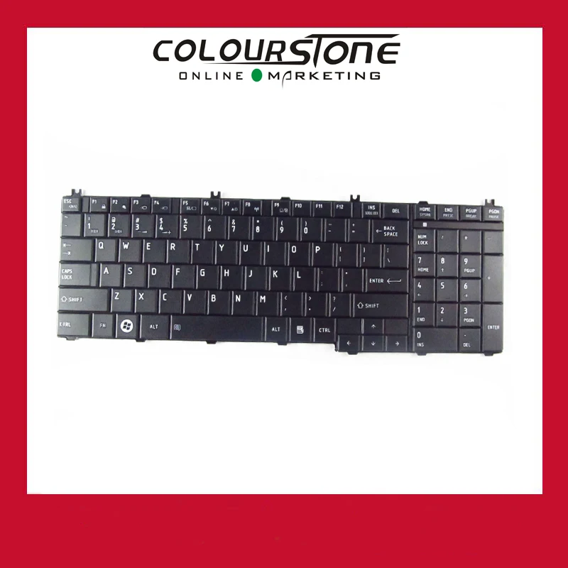 Новая американская черная клавиатура для ноутбука Toshiba Satellite C650 C660 L675 C655 C655D C670 L650